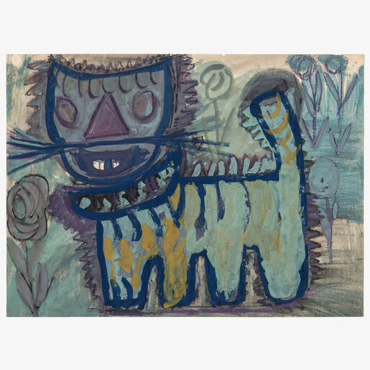 Lily Gibeon "Untitled (blue cat)"