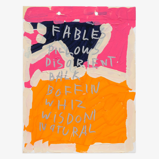 Michael Mangino "Fables Pillows Disorient Balk Boffin Whiz Wisdom Natural"