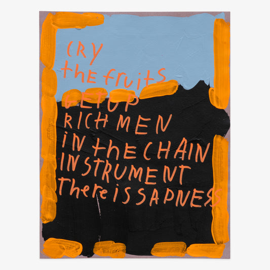 Michael Mangino "Cry The Fruits Get Up Rich Men in the Chain Instrument There is Sadness"